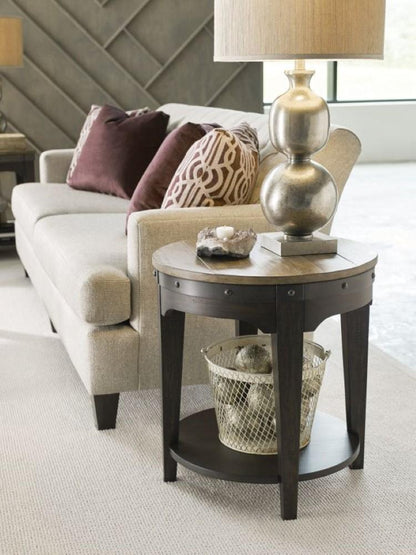 Kincaid Furniture - Plank Road Artisans Round End Table - 706-920C veiw 2