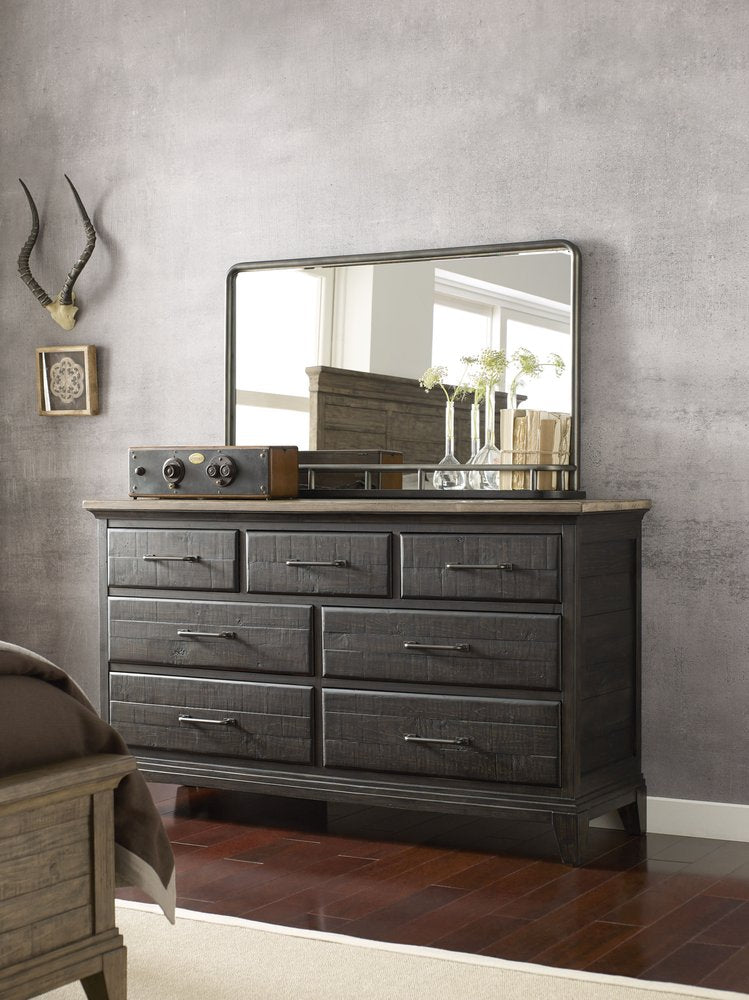 Kincaid Furniture - Plank Road Charcoal Farmstead Dresser With Jessup Mirror - 706-120C030C view 6