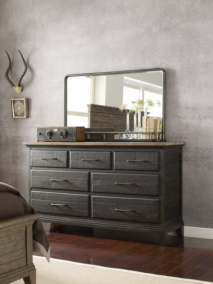 Kincaid Furniture - Plank Road Charcoal Farmstead Dresser With Jessup Mirror - 706-120C030C view 6