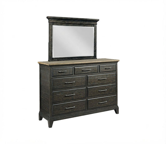Kincaid Furniture - Plank Road Charcoal Westwood Bureau With Jessup Mirror - 706-131C030C view 1