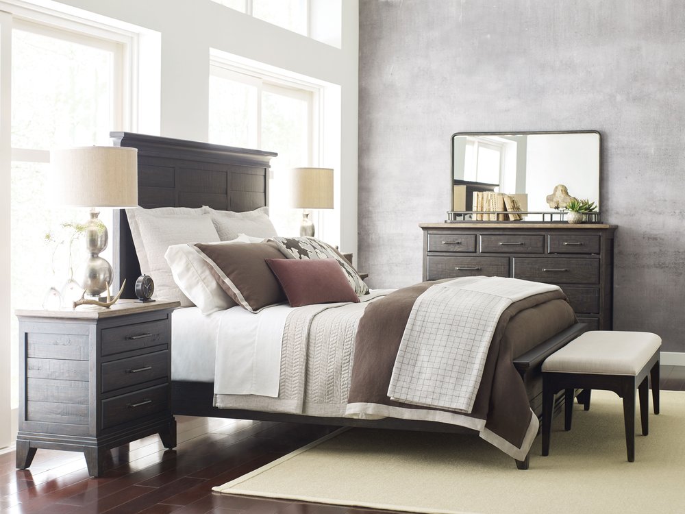 Kincaid Furniture - Plank Road Charcoal Westwood Bureau With Jessup Mirror - 706-131C030C view 11