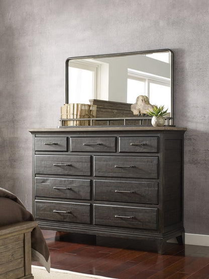 Kincaid Furniture - Plank Road Charcoal Westwood Bureau With Landscape Mirror - 706-131C040C view 5