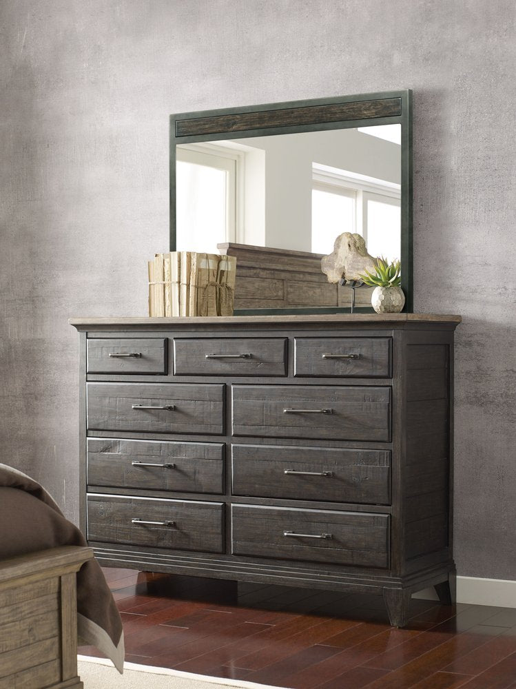 Kincaid Furniture - Plank Road Charcoal Westwood Bureau With Landscape Mirror - 706-131C040C view 6