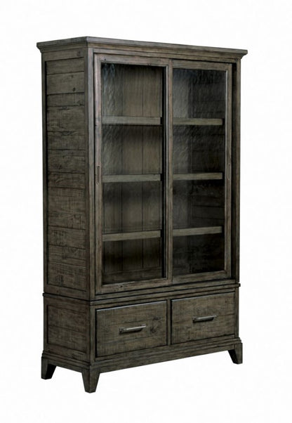 Kincaid Furniture - Plank Road Darby Display Cabinet - Complete - 706-830CP veiw 1