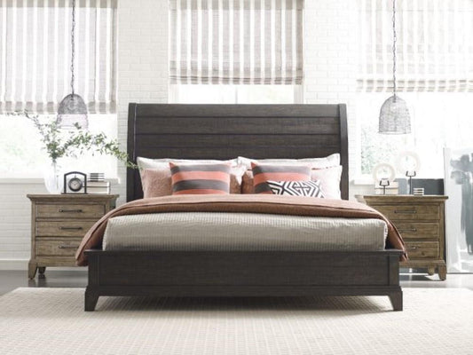 Kincaid Furniture - Plank Road Eastburn Sleigh King Bed - Complete - 706-316CP veiw 2