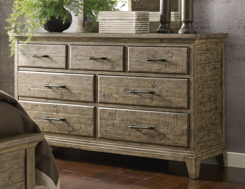 Kincaid Furniture - Plank Road Sandstone Farmstead Dresser With Mirror - 706-120S030S view 2