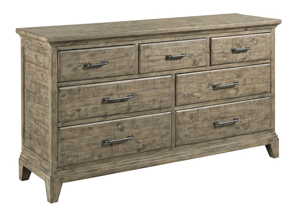 Kincaid Furniture - Plank Road Sandstone Farmstead Dresser With Mirror - 706-120S030S view 3