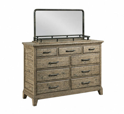 Kincaid Furniture - Plank Road Sandstone Westwood Bureau With Landscape Mirror - 706-131S040S view 1
