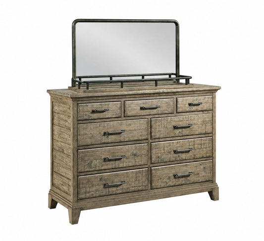 Kincaid Furniture - Plank Road Sandstone Westwood Bureau With Landscape Mirror - 706-131S040S view 1