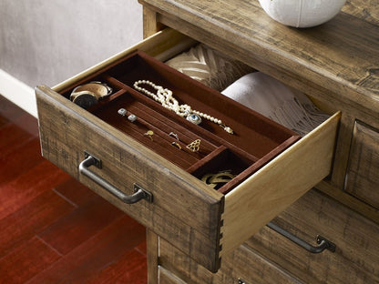 Kincaid Furniture - Plank Road Sandstone Westwood Bureau With Landscape Mirror - 706-131S040S view 6