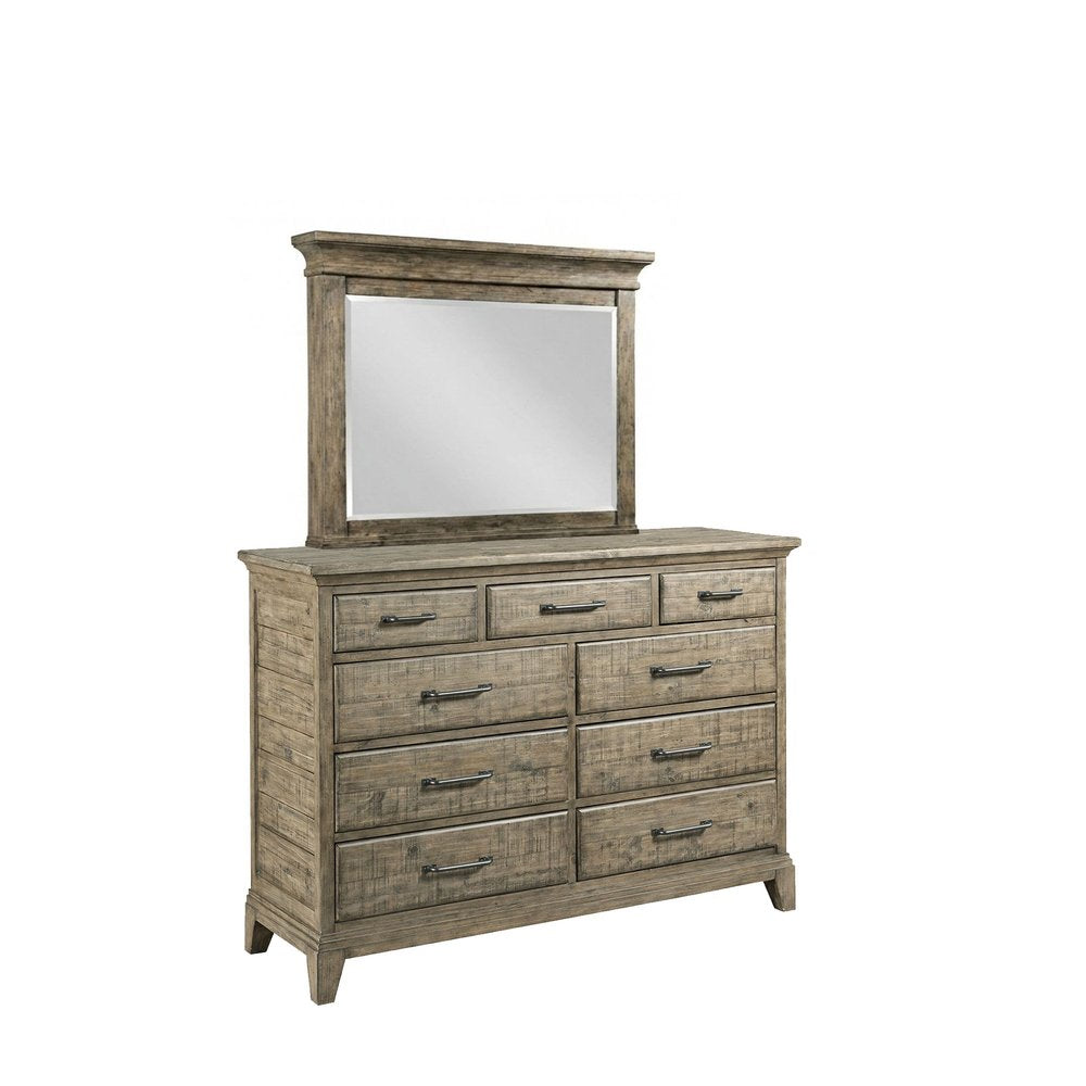 Kincaid Furniture - Plank Road Sandstone Westwood Bureau With Mirror - 706-131S030S view 1