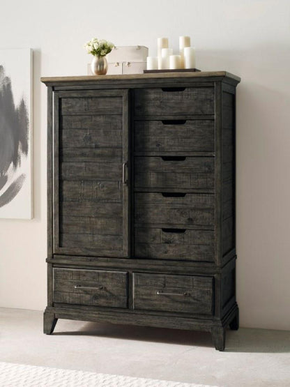 Kincaid Furniture - Plank Road Wheeler Door Chest - 706-250C veiw 2