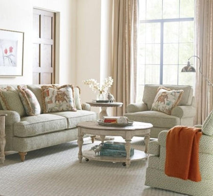 Kincaid Furniture - Weatherford - Cornsilk Bolton Round Cocktail Table - 75-024 veiw 2