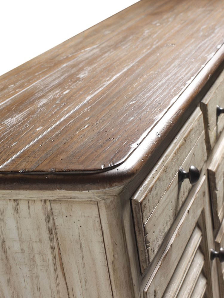 Kincaid Furniture - Weatherford Cornsilk Ellesmere Dresser With Landscape Mirror - 75-160114 view 6