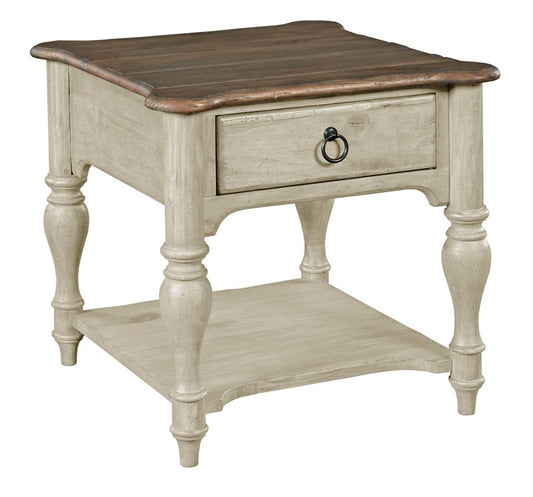Kincaid Furniture - Weatherford Cornsilk End Table - 75-021 veiw 1