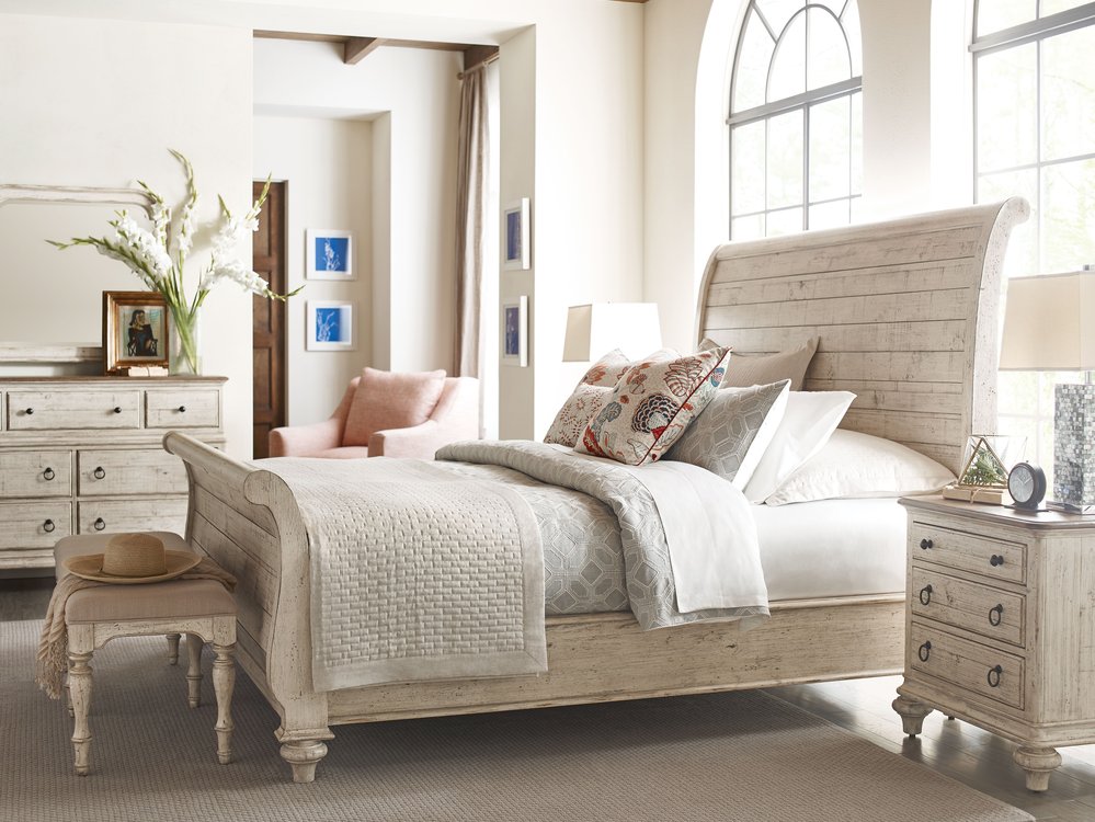 Kincaid Furniture - Weatherford Cornsilk Wellington Drawer Dresser With Mirror - 75-162118 view 9