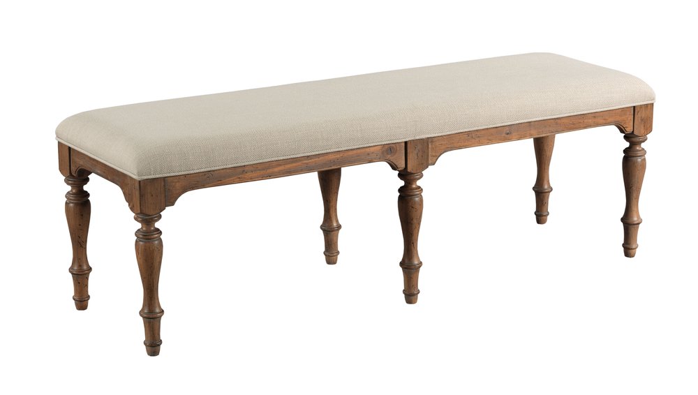 Kincaid Furniture - Weatherford Heather Belmont Dining Bench - 76-068C view 1