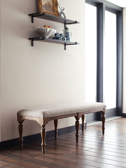 Kincaid Furniture - Weatherford Heather Belmont Dining Bench - 76-068C view 2