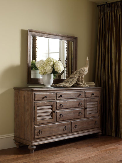 Kincaid Furniture - Weatherford Heather Ellesmere Dresser With Mirror - 76-160118 view 5