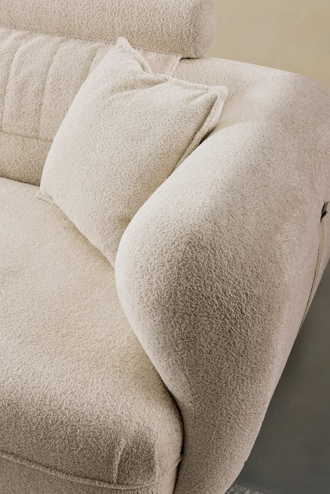 Klaussner Furniture - Elan - Accordo Cream Fabric Sofa - KLA-ELAN-JHB196 view 3