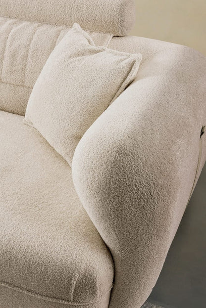 Klaussner Furniture - Elan - Accordo Cream Fabric Sofa - KLA-ELAN-JHB196 view 3