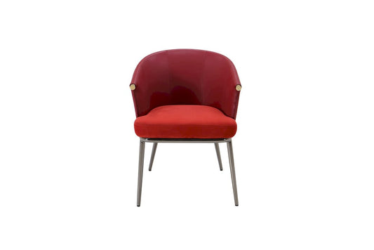 Klaussner Furniture - Elan - Aureo Red Leather Dining Chair - KLA-ELAN-ZS1001A view 2