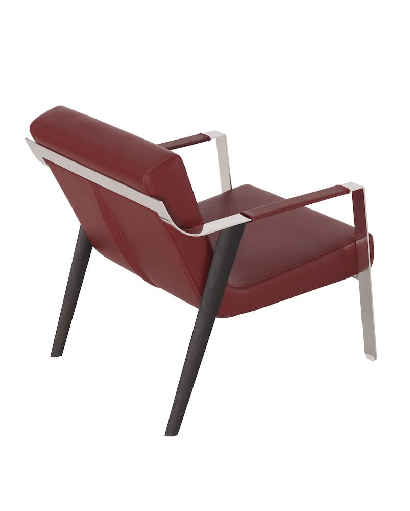 Klaussner Furniture - Elan - Essenza Leather Red Lounge Chair - KLA-ELAN-B901 view 3