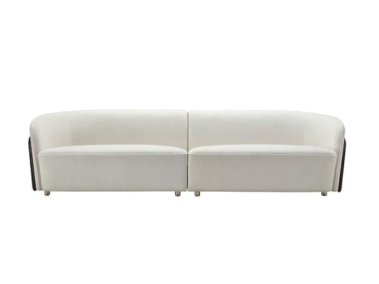 Klaussner Furniture - Elan - Imperio 4-Seater Fabric Sofa With Golden Macassar Veneer Base - KLA-ELAN-ZSSF1013-4P view 2