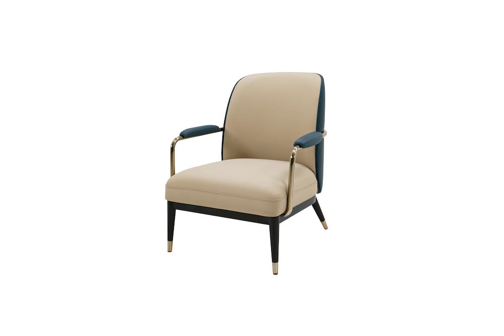 Klaussner Furniture - Elan - Lusso Leisure Leather Chair In Champagne Gold - KLA-ELAN-ZS1001-9 view 1