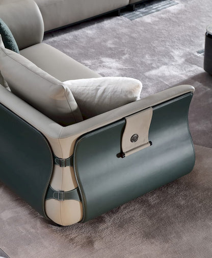 Klaussner Furniture - Elan - Reverie 4-Seater Beige Leather Sofa - KLA-ELAN-ZSSF-1003 view 3