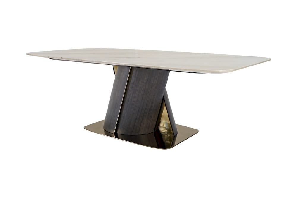 Klaussner Furniture - Elan - Soriso Dining Table With Beige Marble Finish - KLA-ELAN-ZS1033A-2.4M view 1
