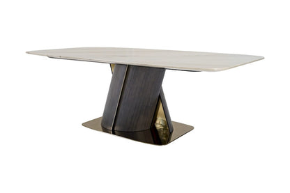 Klaussner Furniture - Elan - Soriso Dining Table With Beige Marble Finish - KLA-ELAN-ZS1033A-2.4M view 1