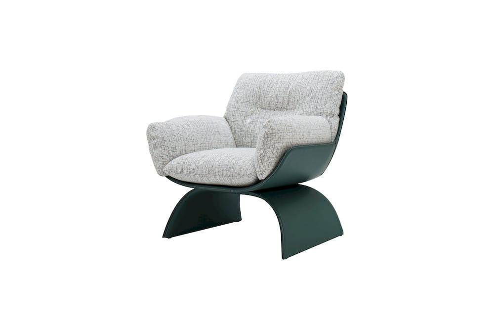 Klaussner Furniture - Elan - Spazio Light Gray Leather Lounge Chair - KLA-ELAN-ZS1002-9 view 1