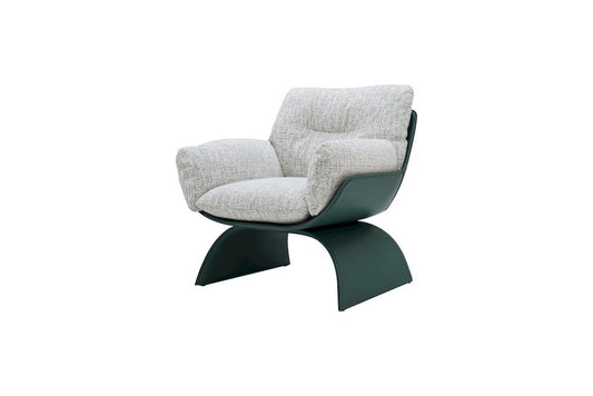 Klaussner Furniture - Elan - Spazio Light Gray Leather Lounge Chair - KLA-ELAN-ZS1002-9 view 1