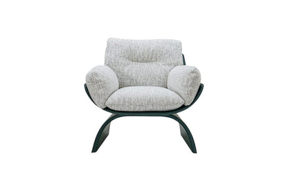 Klaussner Furniture - Elan - Spazio Light Gray Leather Lounge Chair - KLA-ELAN-ZS1002-9 view 2
