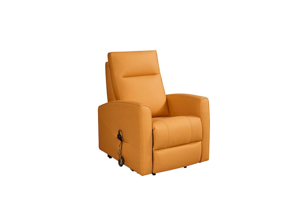 Klaussner Furniture - Everyday - Calessin Chestnut Orange Leather Power Recliner Lift Chair - KLA-DAY-BC8107 view 1