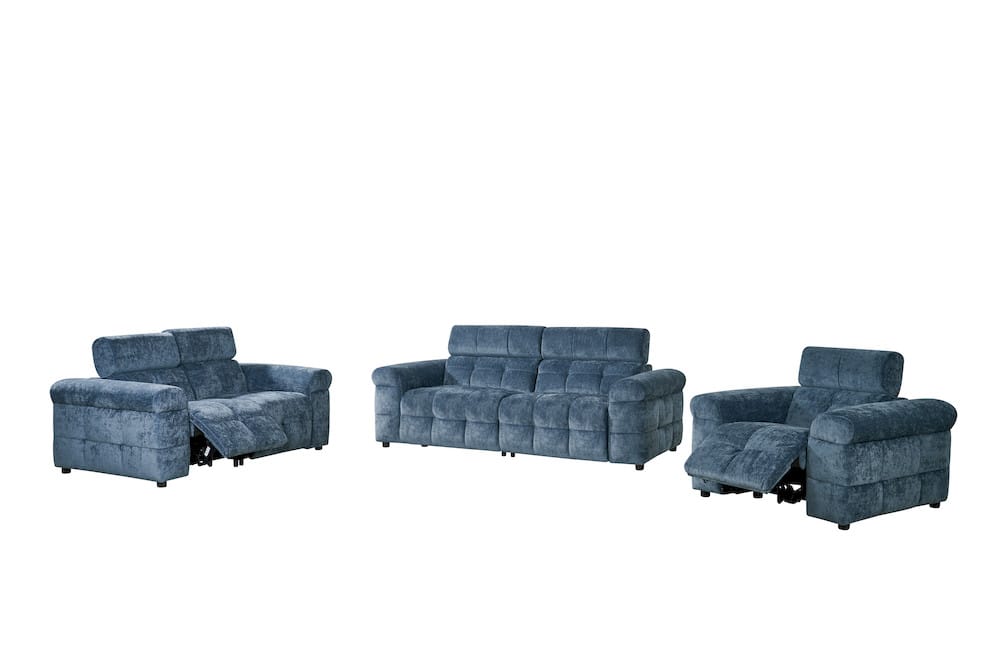 Klaussner Furniture - Everyday - Soffio Fabric Navy Blue Living Room Set - KLA-DAY-BC8065-F/VIBE-77 view 1