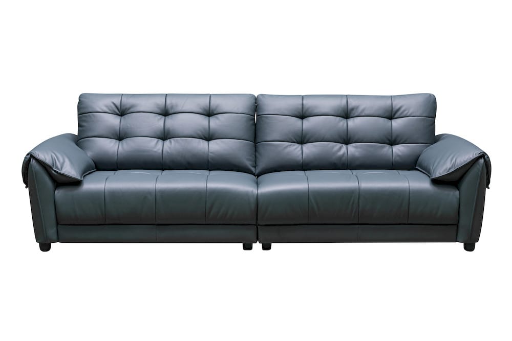 Klaussner Furniture - Skyline - 2 Piece Divano Leather Sofa In Blue - KLA-SKY-SH611+L1.95P+R1.95P-N195BLUE view 2