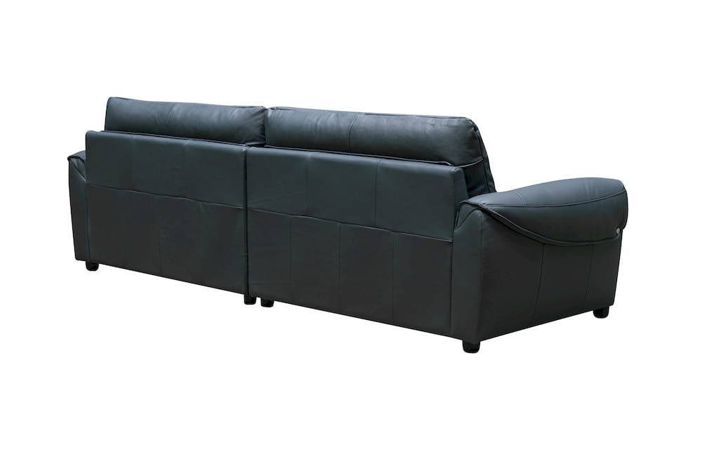 Klaussner Furniture - Skyline - 2 Piece Divano Leather Sofa In Blue - KLA-SKY-SH611+L1.95P+R1.95P-N195BLUE view 3
