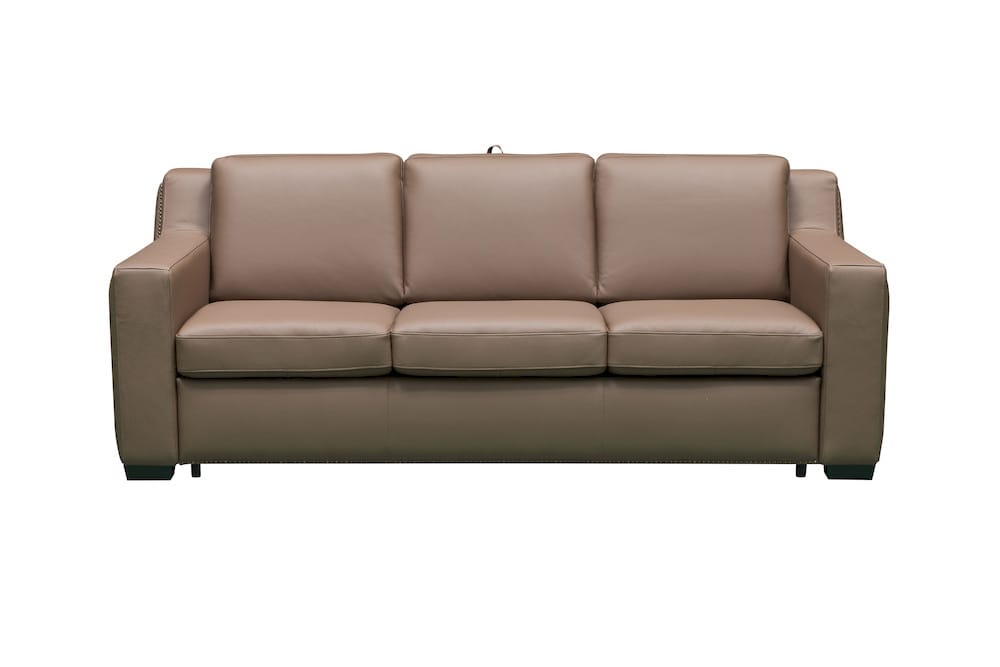Klaussner Furniture - Skyline - Alaves Italian Leather Queen Sleeper Sofa - Luxury Overnight Collection - KLA-SKY-25117+3SB-N192BROWN view 2