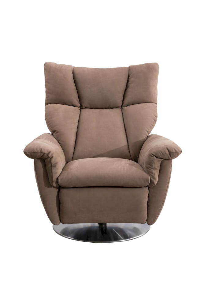 Klaussner Furniture - Skyline - Alessandro Double Power Leather Swivel Chair - KLA-SKY-SH306+1RGSP2-NS87ORANGE view 2