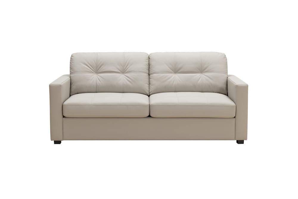 Klaussner Furniture - Skyline - Bellini Queen Leather Sleeper Sofa - KLA-SKY-25118+2.5SB-8850LIGHTGRAY view 2