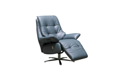 Klaussner Furniture - Skyline - Eterna Burnie Swivel Power Recliner Lift Chair In Blue - KLA-SKY-F530+1RGS-N195BLUE view 1