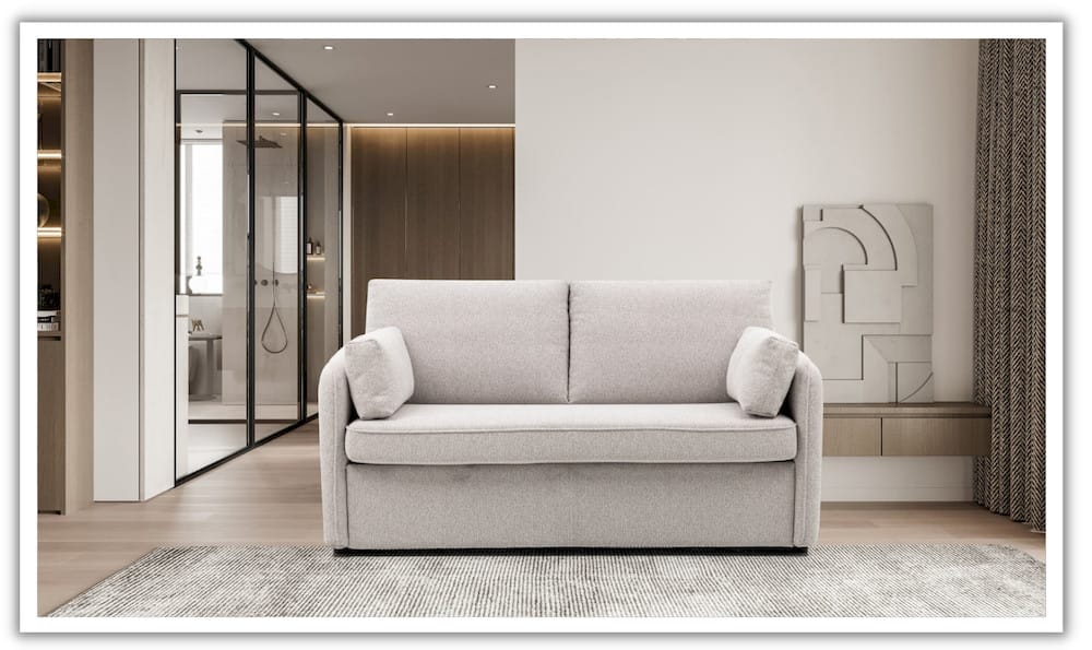 Klaussner Furniture - Skyline - Fabric Smart Sleeper Sofa In Full With Memory Foam Mattress, Sahara - KLA-SKY-H2403+2SB-SAHARA120 view 7