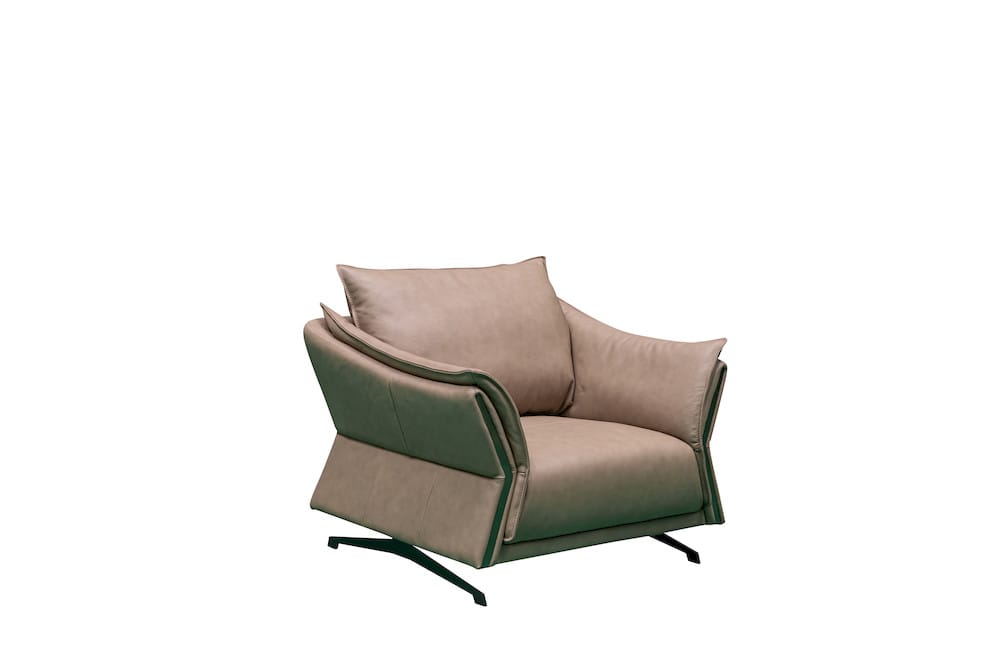 Klaussner Furniture - Skyline - Giada Leather Chair - KLA-SKY-F2311+1.25P-N808BEIGE view 1