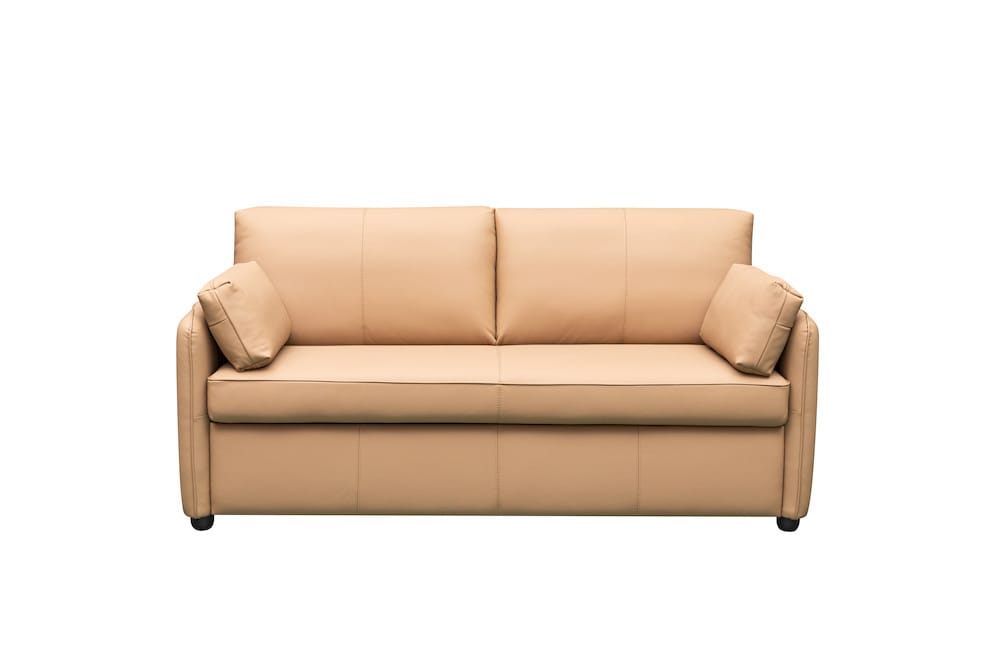 Klaussner Furniture - Skyline - Leather Smart Sleeper Sofa In Full With Memory Foam Mattress, Brown - KLA-SKY-H2403+2SB-NS102BROWN view 1