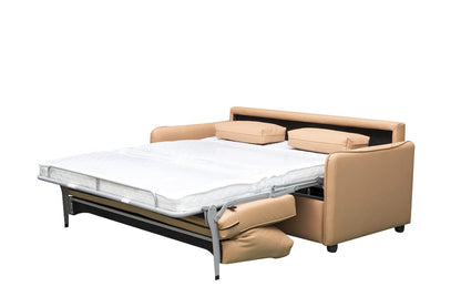 Klaussner Furniture - Skyline - Leather Smart Sleeper Sofa In Full With Memory Foam Mattress, Brown - KLA-SKY-H2403+2SB-NS102BROWN view 2