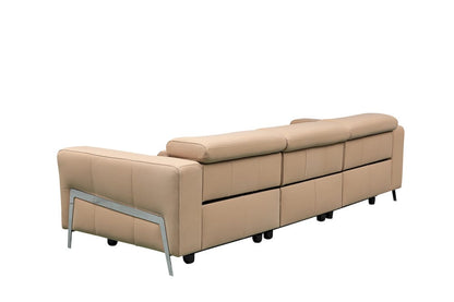 Klaussner Furniture - Skyline - Luca 3-Seater Leather Power Reclining Sofa In Camel view 3