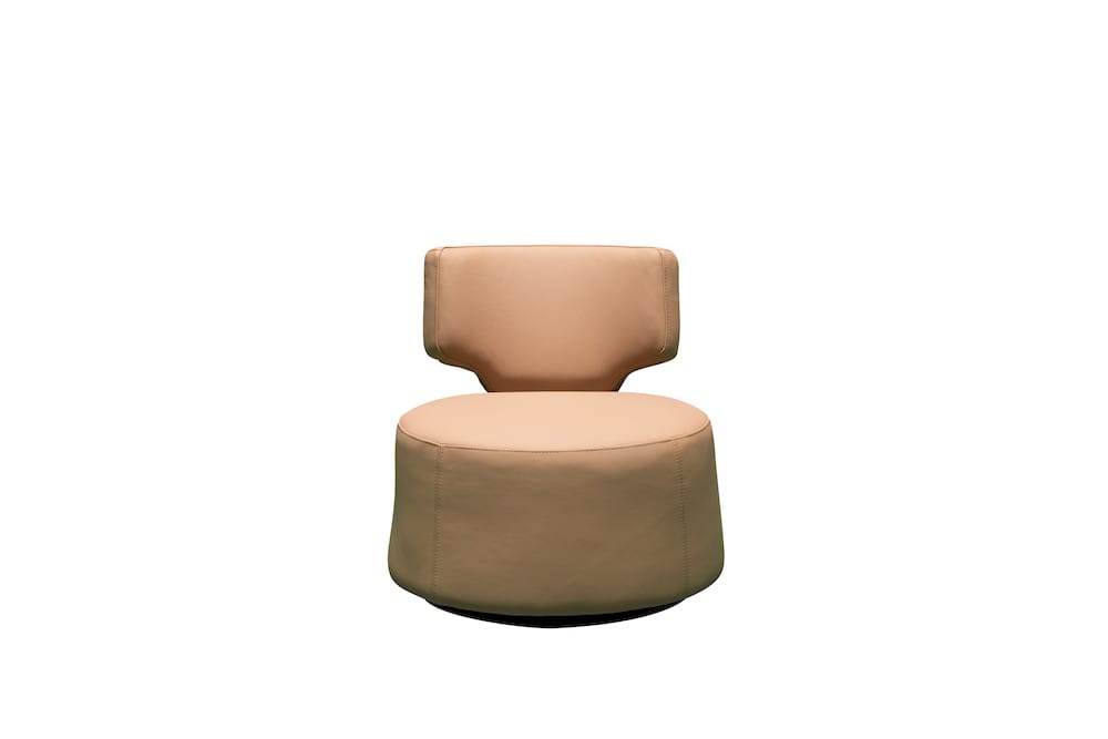 Klaussner Furniture - Skyline - Pietra Brown Leather Swivel Chair - KLA-SKY-CN030+1PS-NS102BROWN view 3