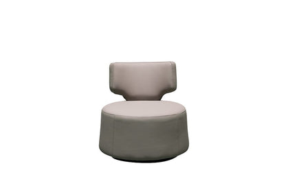 Klaussner Furniture - Skyline - Pietra Gray Leather Swivel Chair - KLA-SKY-CN030+1PS-NS103GRAY view 1